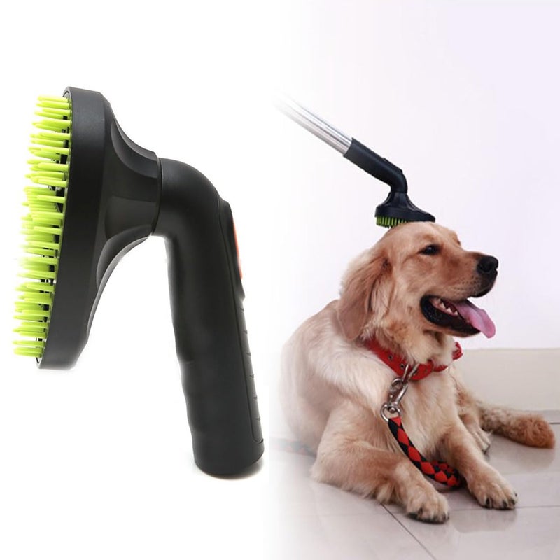 ECOMAID Pet Hair Brush, 1.25"(32mm) Vacuum Cleaner Attachment for Dog & Cat Grooming, 360-degree Rotatable Head, Easy to Wash, Fits Most Vacuum Cleaners, Green - Image 3